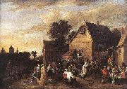 TENIERS, David the Younger Flemish Kermess fh oil on canvas